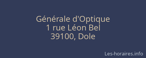 Générale d'Optique