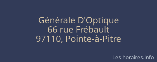 Générale D'Optique