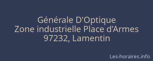 Générale D'Optique