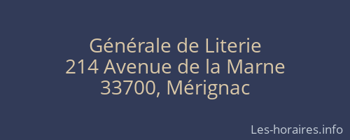 Générale de Literie
