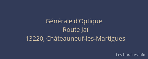 Générale d’Optique