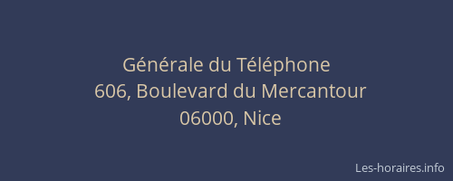 Générale du Téléphone