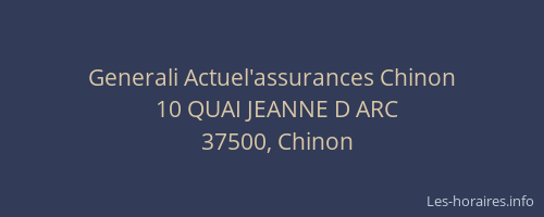 Generali Actuel'assurances Chinon