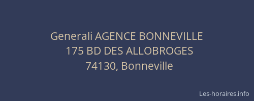 Generali AGENCE BONNEVILLE