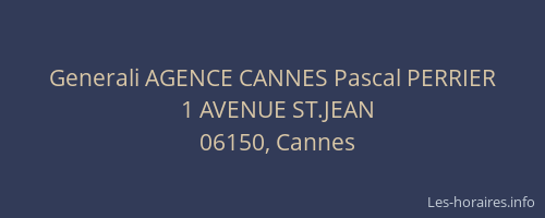Generali AGENCE CANNES Pascal PERRIER