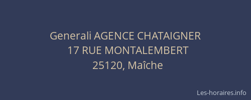 Generali AGENCE CHATAIGNER