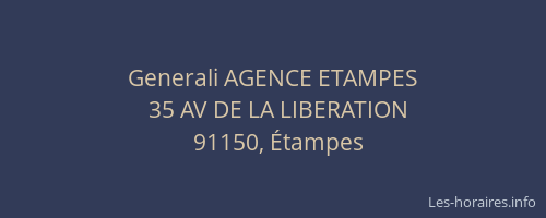 Generali AGENCE ETAMPES