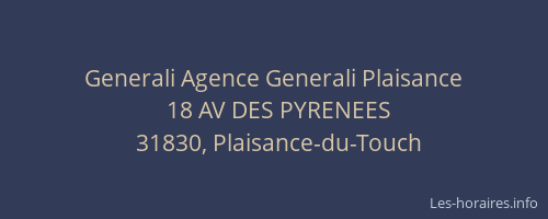 Generali Agence Generali Plaisance