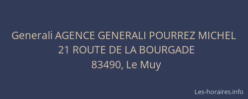 Generali AGENCE GENERALI POURREZ MICHEL