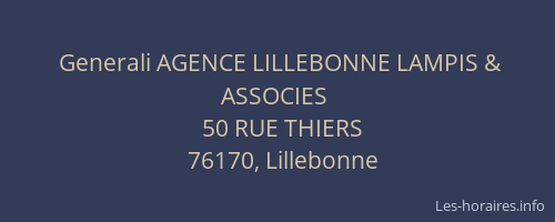 Generali AGENCE LILLEBONNE LAMPIS & ASSOCIES