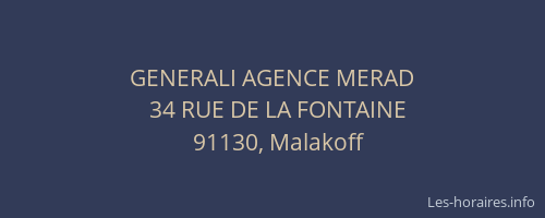 GENERALI AGENCE MERAD