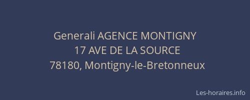 Generali AGENCE MONTIGNY