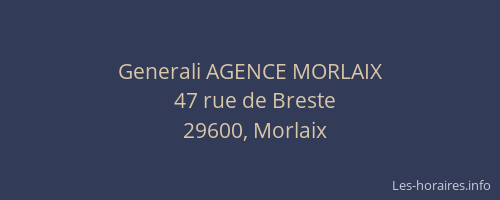 Generali AGENCE MORLAIX