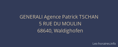 GENERALI Agence Patrick TSCHAN
