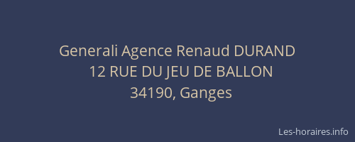 Generali Agence Renaud DURAND