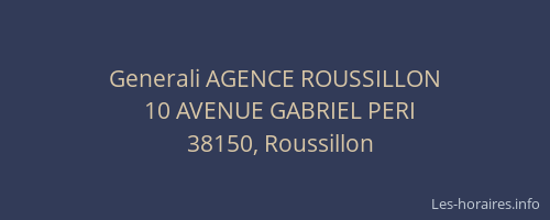 Generali AGENCE ROUSSILLON