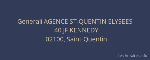Generali AGENCE ST-QUENTIN ELYSEES