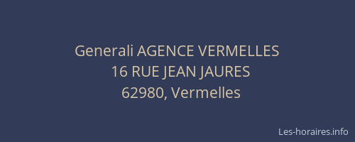 Generali AGENCE VERMELLES