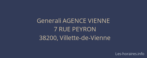 Generali AGENCE VIENNE