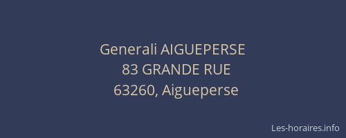 Generali AIGUEPERSE