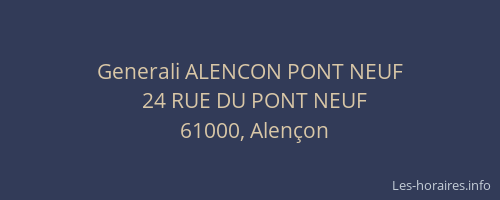 Generali ALENCON PONT NEUF