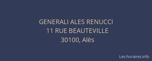 GENERALI ALES RENUCCI