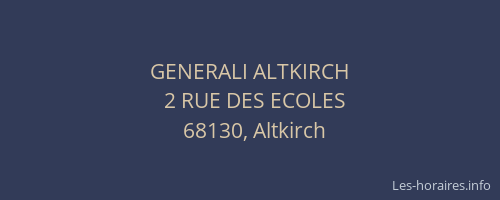 GENERALI ALTKIRCH