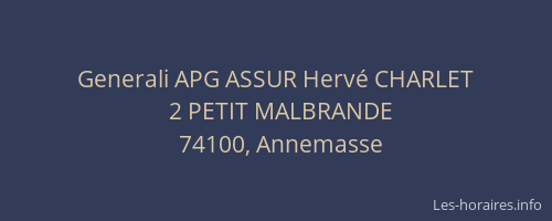Generali APG ASSUR Hervé CHARLET