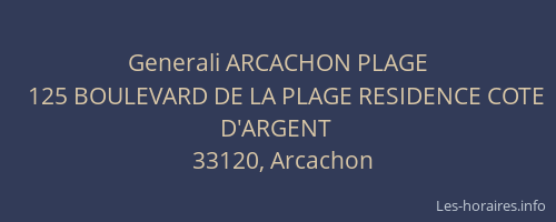 Generali ARCACHON PLAGE