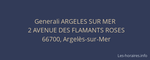Generali ARGELES SUR MER