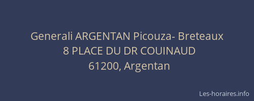 Generali ARGENTAN Picouza- Breteaux