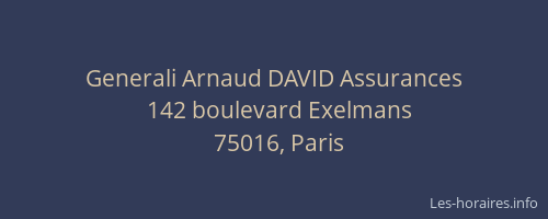 Generali Arnaud DAVID Assurances