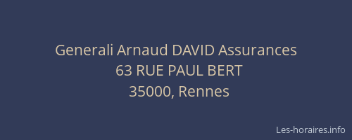 Generali Arnaud DAVID Assurances