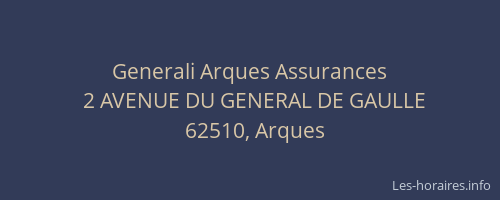 Generali Arques Assurances