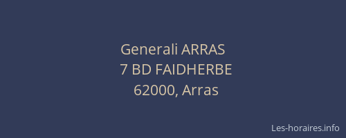 Generali ARRAS