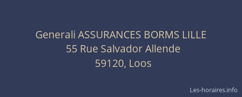 Generali ASSURANCES BORMS LILLE