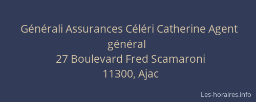 Générali Assurances Céléri Catherine Agent général