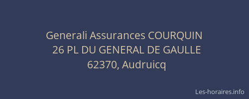 Generali Assurances COURQUIN