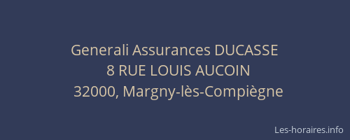 Generali Assurances DUCASSE