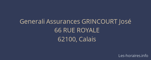Generali Assurances GRINCOURT José