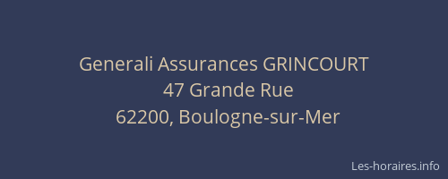Generali Assurances GRINCOURT