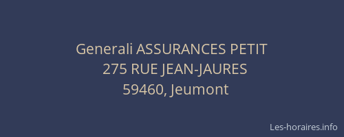 Generali ASSURANCES PETIT