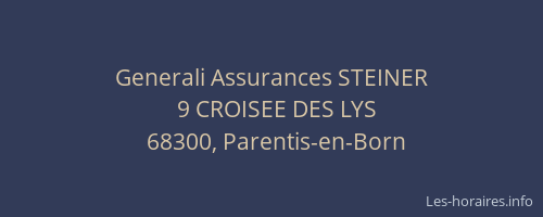 Generali Assurances STEINER