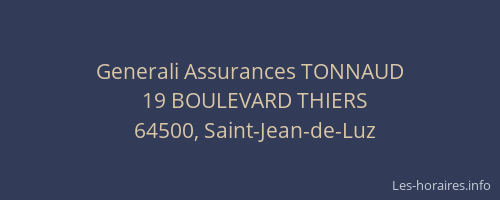 Generali Assurances TONNAUD