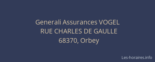 Generali Assurances VOGEL