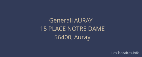Generali AURAY