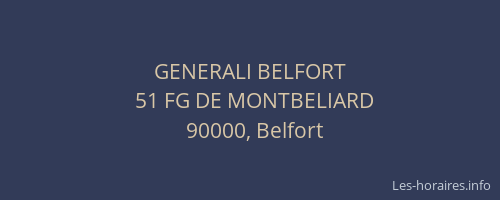 GENERALI BELFORT