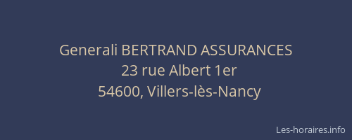 Generali BERTRAND ASSURANCES