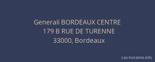 Generali BORDEAUX CENTRE