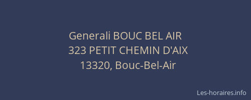 Generali BOUC BEL AIR